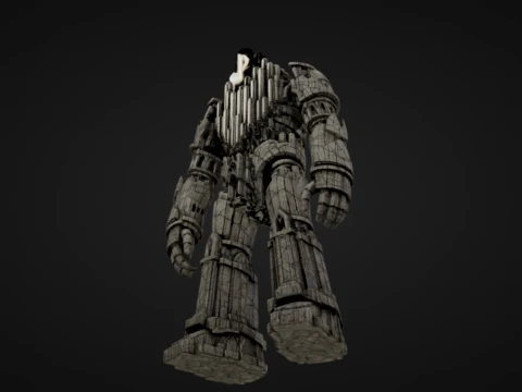 Cathedral Organ Golem 3D Print Model