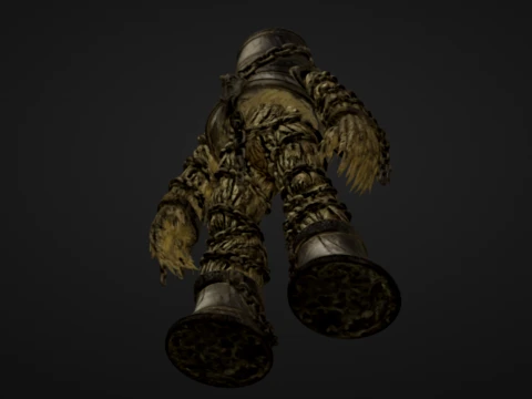 Chained Straw Bell Warden 3D Print Model