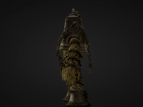 Chained Straw Bell Warden 3D Print Model