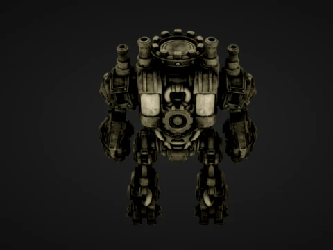 Mechanical Cog Guardian 3D Print Model