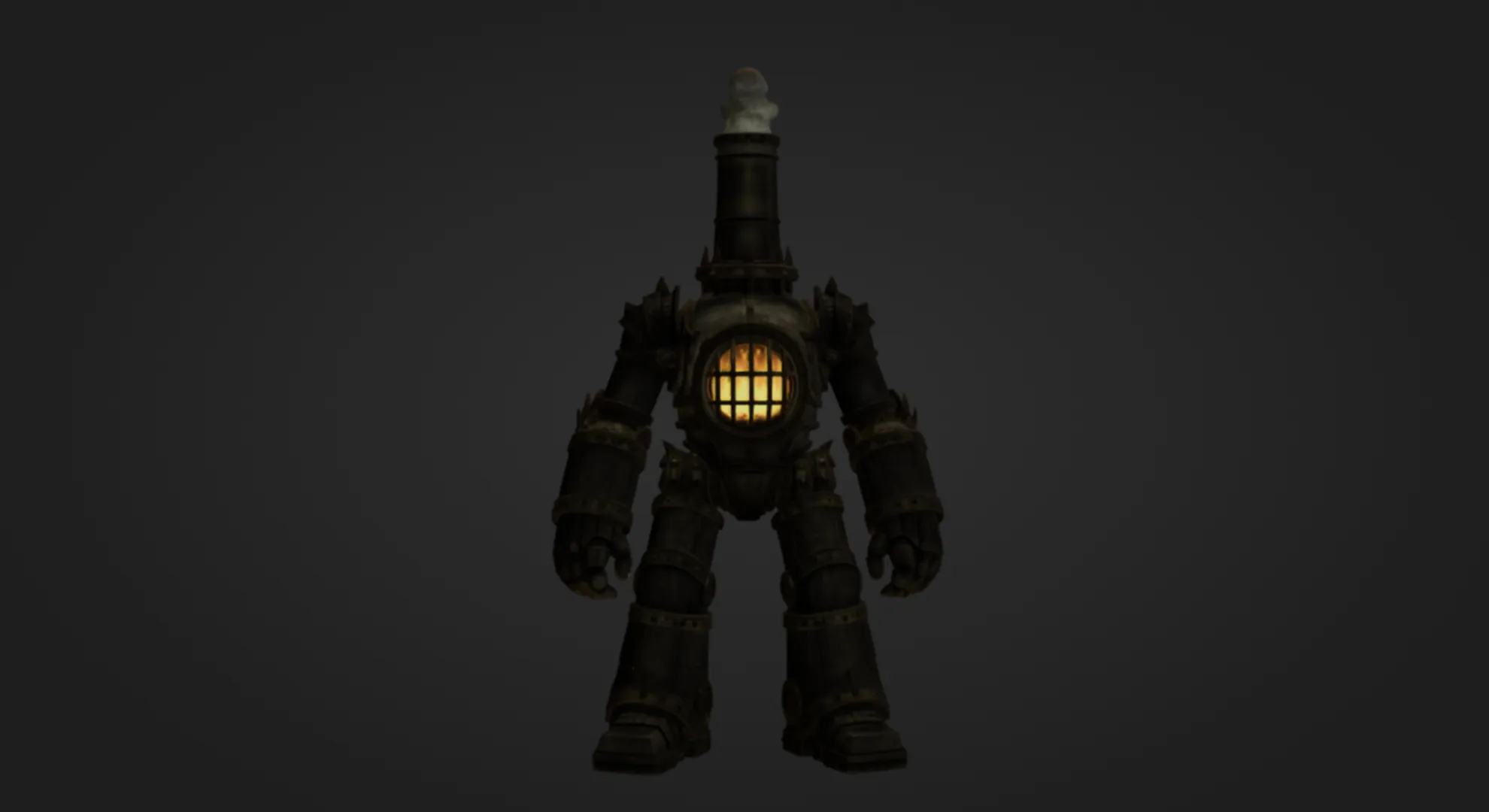 Furnace Golem 3D Print Model .c4d .max .obj .3ds .fbx .stl .blend 