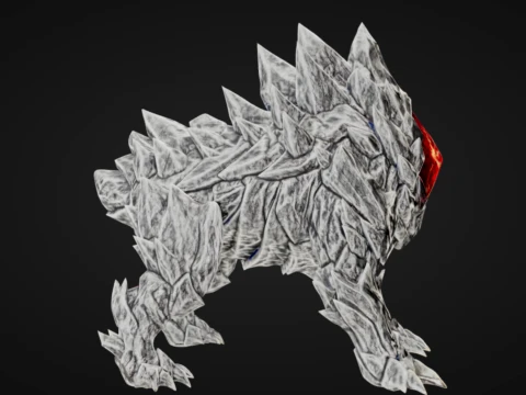 Lowly Gem Beast 3D Print Model