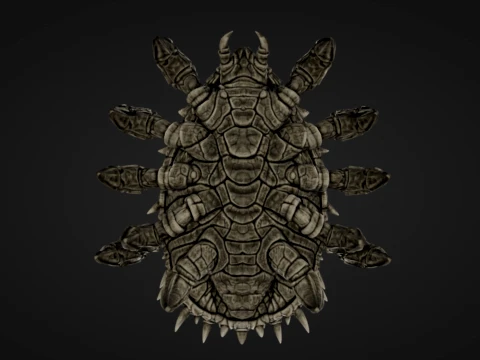 Stone Spiked Crawler 3D Print Model