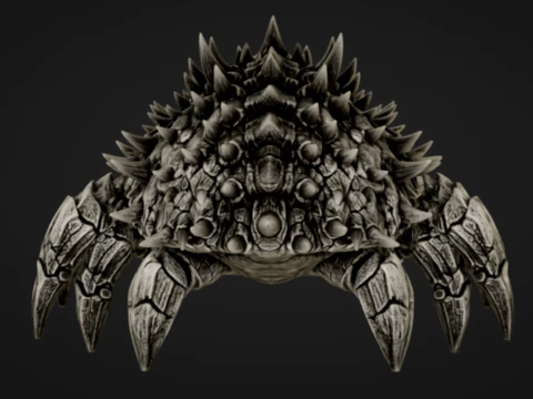 Stone Spiked Crawler 3D Print Model