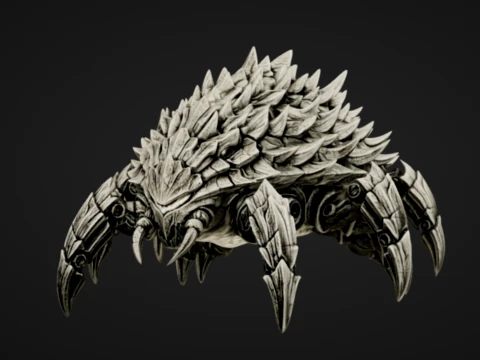 Stone Spiked Crawler 3D Print Model