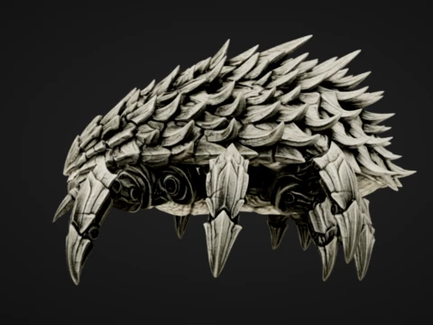 Stone Spiked Crawler 3D Print Model