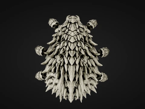 Stone Spiked Crawler 3D Print Model