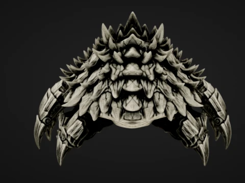 Stone Spiked Crawler 3D Print Model
