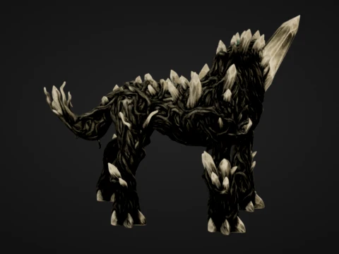 Rooted Quartz Beast 3D Print Model