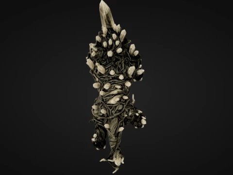 Rooted Quartz Beast 3D Print Model
