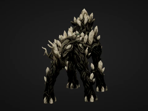 Rooted Quartz Beast 3D Print Model