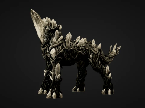 Rooted Quartz Beast 3D Print Model