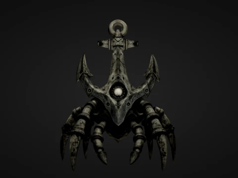 Ancla de cangrejo de metal Modelo de impresión 3D