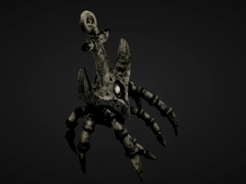Metal Crab Anchor 3D Print Model