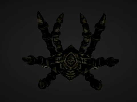 Metal Crab Anchor 3D Print Model