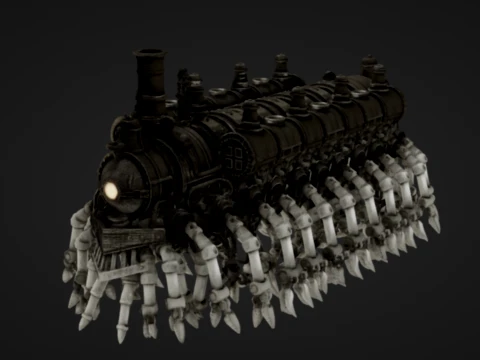 Train Centipede 3D Print Model