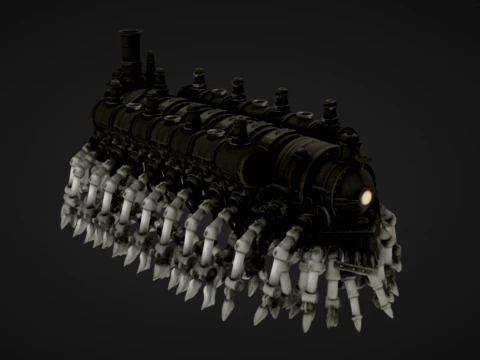 Train Centipede 3D Print Model
