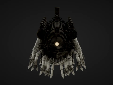Train Centipede 3D Print Model