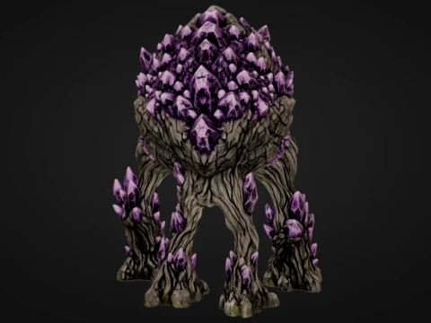 Amethyst Geode Beast 3D Print Model