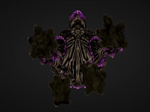 Amethyst Geode Beast 3D Print Model