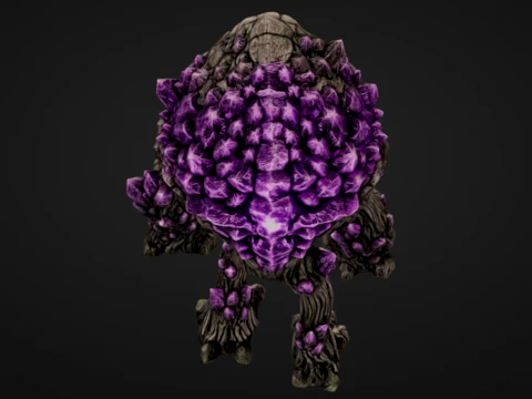 Amethyst Geode Beast 3D Print Model