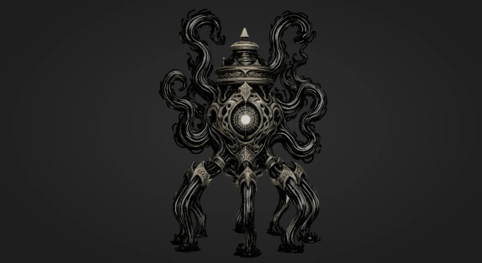 Eldritch Void Reliquary 3D Print Model .c4d .max .obj .3ds .fbx .stl .blend 