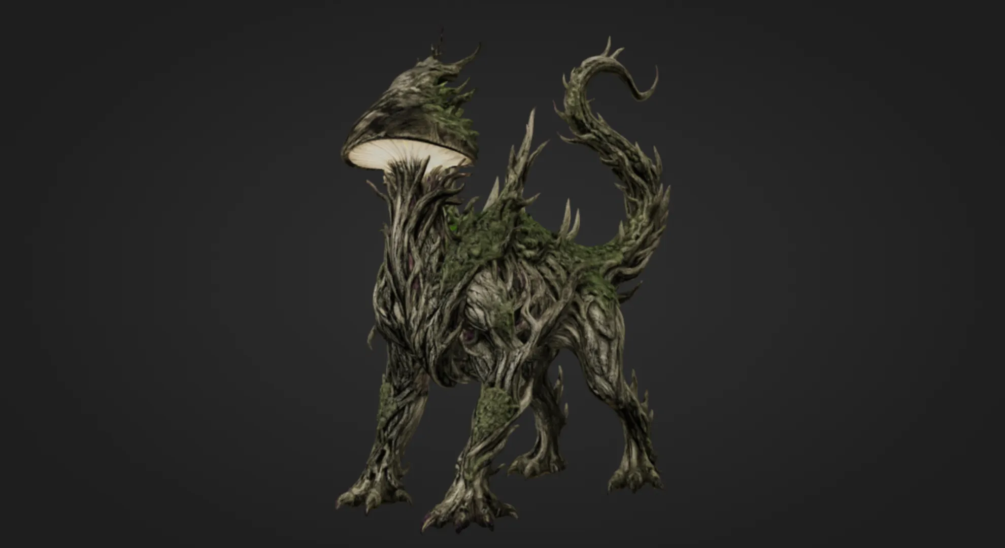Lumen Mushroom Cap Beast 3D Print Model .c4d .max .obj .3ds .fbx .stl .blend
