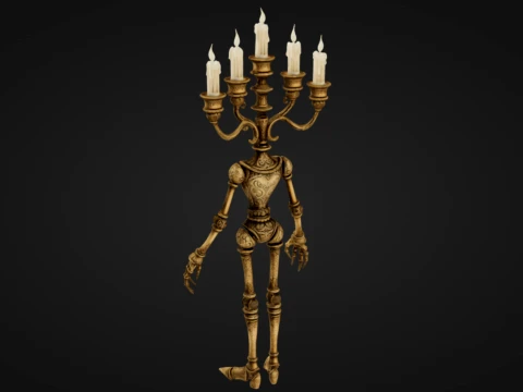 Candelabra Automaton 3D Print Model