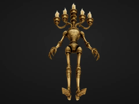 Candelabra Automaton 3D Print Model