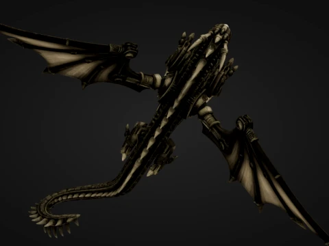 Mechanical Dragon 3D Print Model