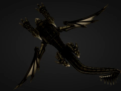 Mechanical Dragon 3D Print Model