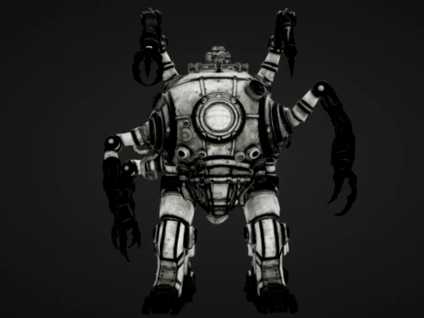 Robot plongeur profond Modèles 3D en vedette