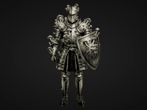 Fungi Infested Knight 3D Print Model