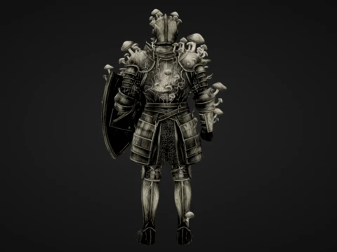 Fungi Infested Knight 3D Print Model