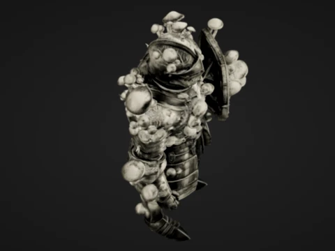 Fungi Infested Knight 3D Print Model