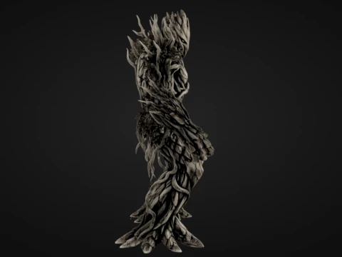 Blighted Tree Golem 3D Print Model