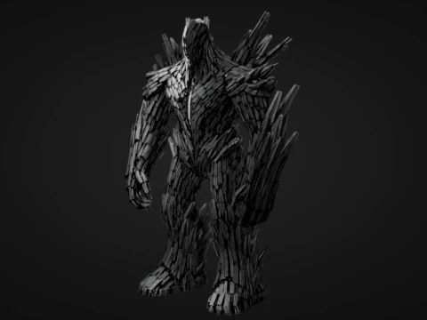 Stone Paper Golem 3D Print Model