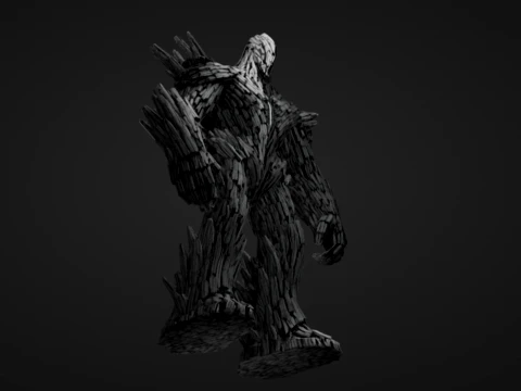 Stone Paper Golem 3D Print Model
