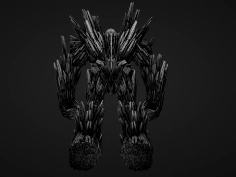 Stone Paper Golem 3D Print Model