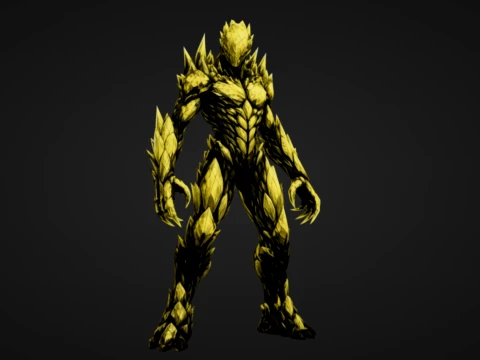 Auric Stone Warrior 3D Print Model