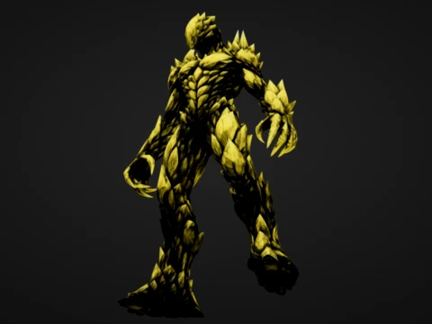 Auric Stone Warrior 3D Print Model