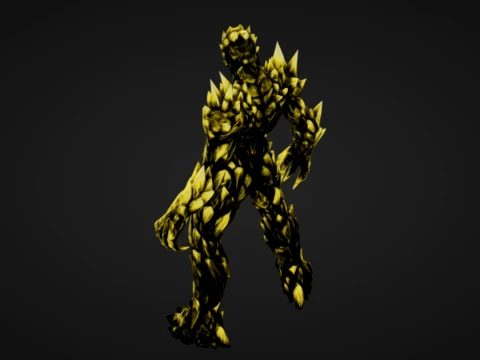 Auric Stone Warrior 3D Print Model