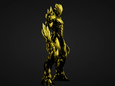Auric Stone Warrior 3D Print Model