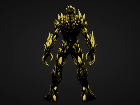 Auric Stone Warrior 3D Print Model