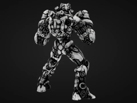 Piston Mech Bruiser 3D Print Model