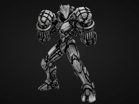 Piston Mech Bruiser 3D Print Model
