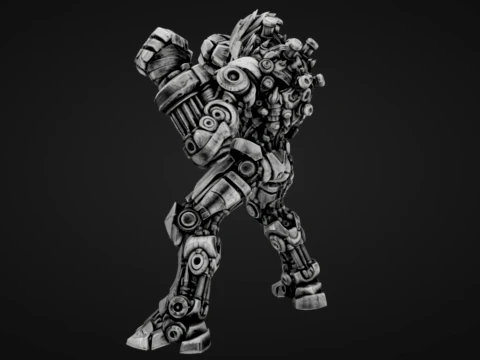 Piston Mech Bruiser 3D Print Model