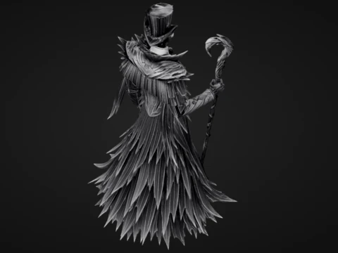 Noble Crow Magus 3D Print Model