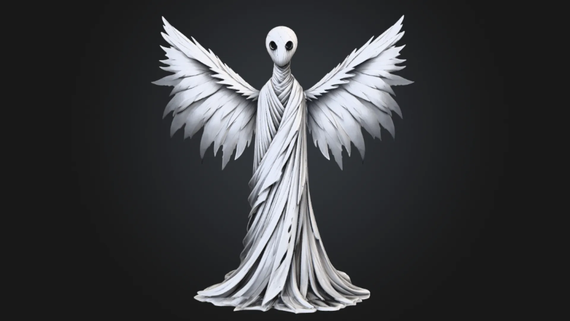 Winged Shroud 3D Model .c4d .max .obj .3ds .fbx .stl .blend 