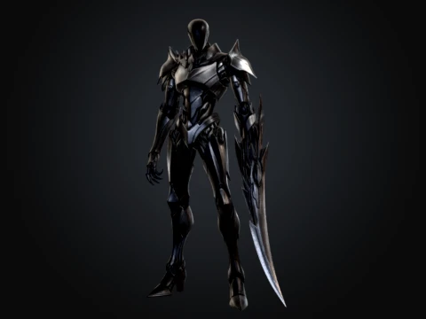 Obsidyen Kılı&ccedil; Ş&ouml;valyesi 3D Model